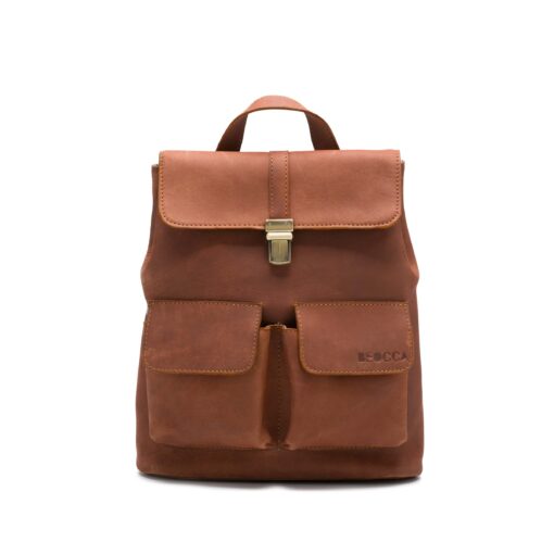 Lorne cognac backpack