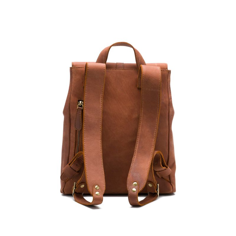 Lorne cognac backpack