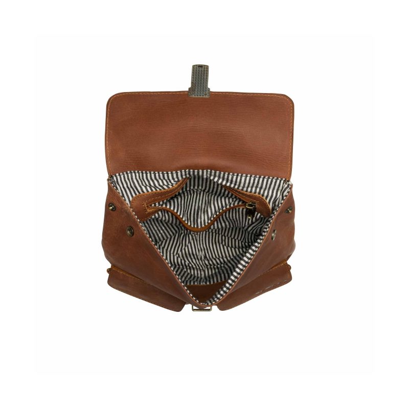 Lorne cognac backpack