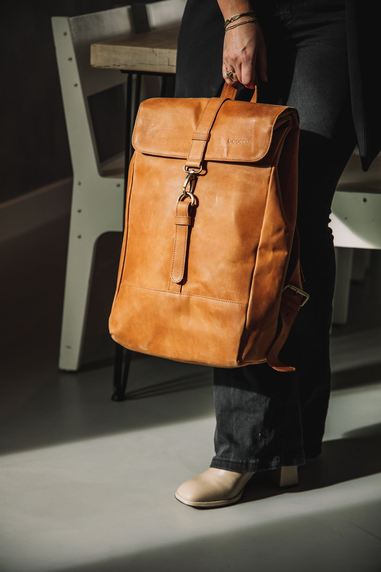 Bryce Leather Backpack | 17"
