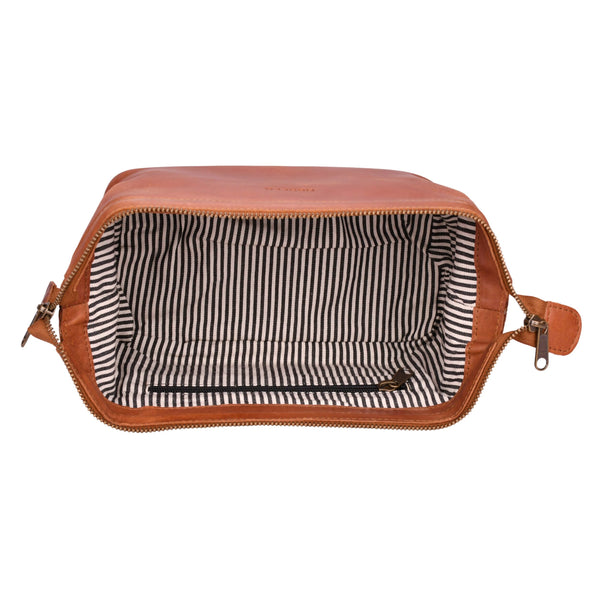 Leren toilettas Miles