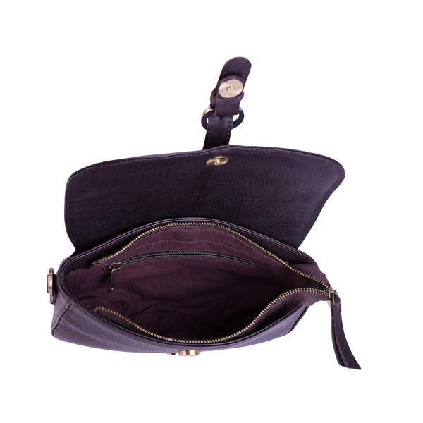 Leren schoudertas Maia