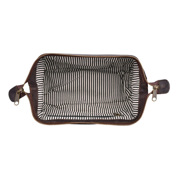 Leren toilettas Miles