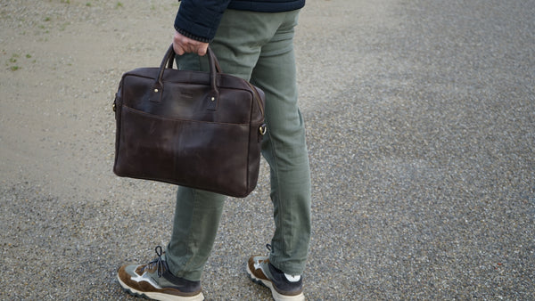 Leren laptoptas Mason 15"