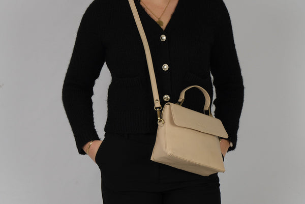 Leren schoudertas Fei afbeelding 9