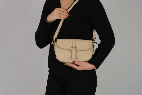 Leren schoudertas Maia