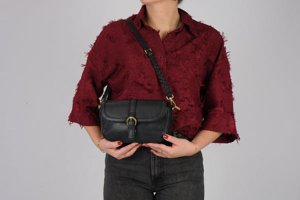 Leren schoudertas Maia