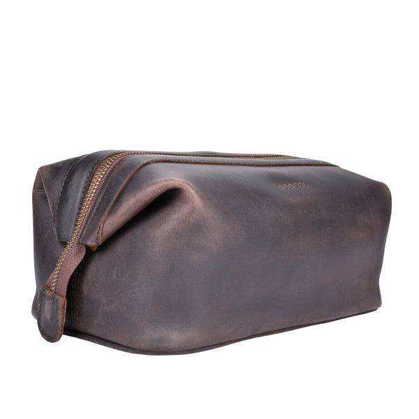 Leren toilettas Miles