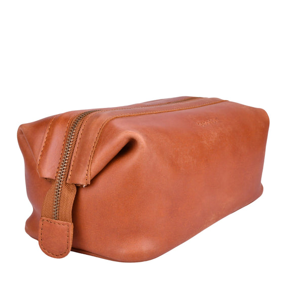 Leren toilettas Miles