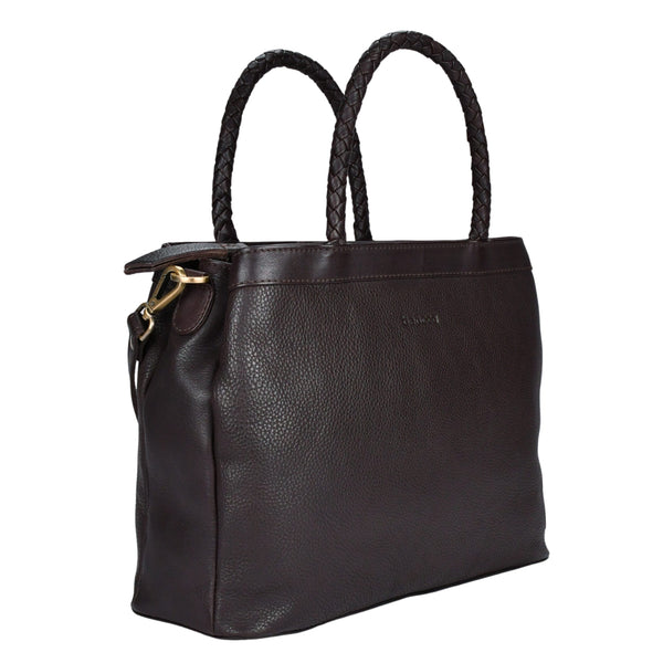 Leren mid-size handtas Beau