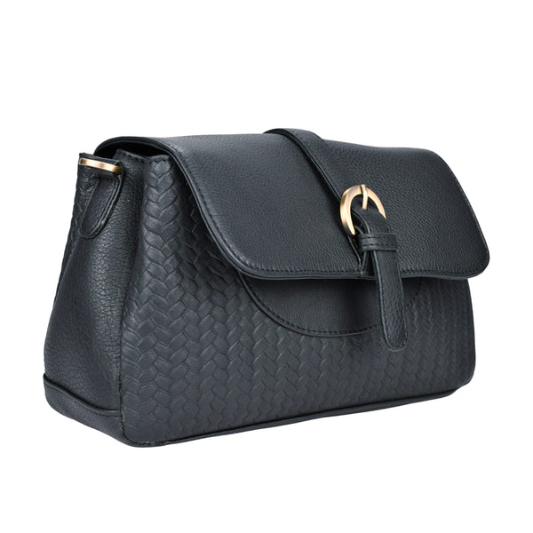 Leren schoudertas Lua