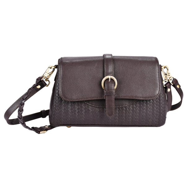 Leren schoudertas Lua