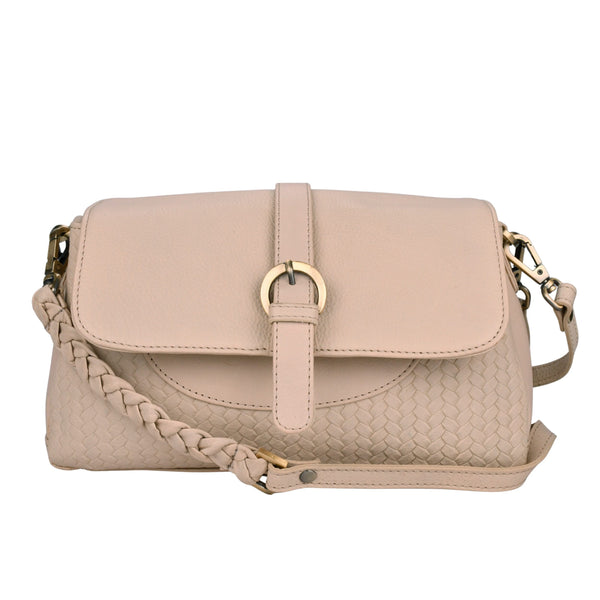 Leren schoudertas Lua