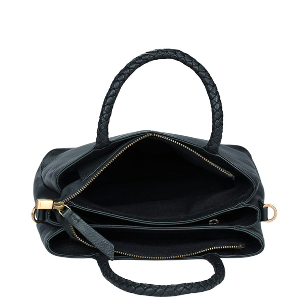 Leren mid-size handtas Beau