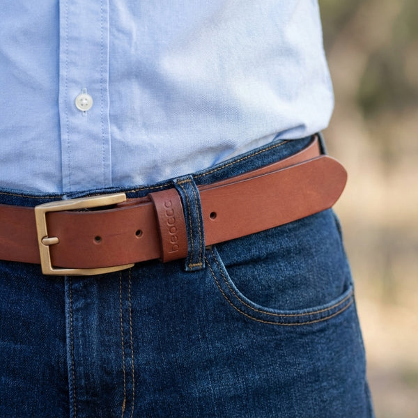 Leren heren riem Oden