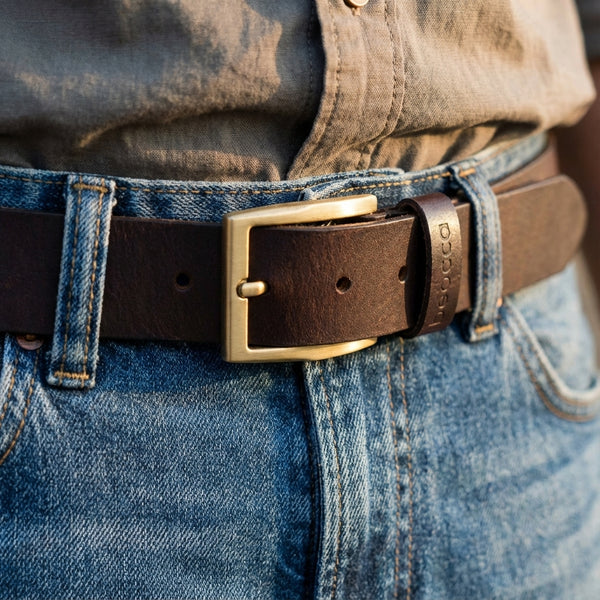 Leren heren riem Oden