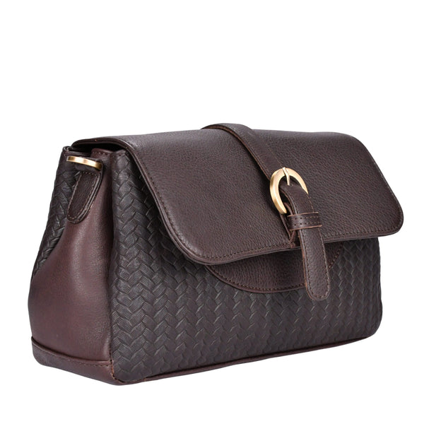 Leren schoudertas Lua