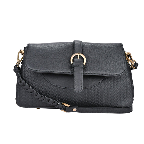 Leren schoudertas Lua